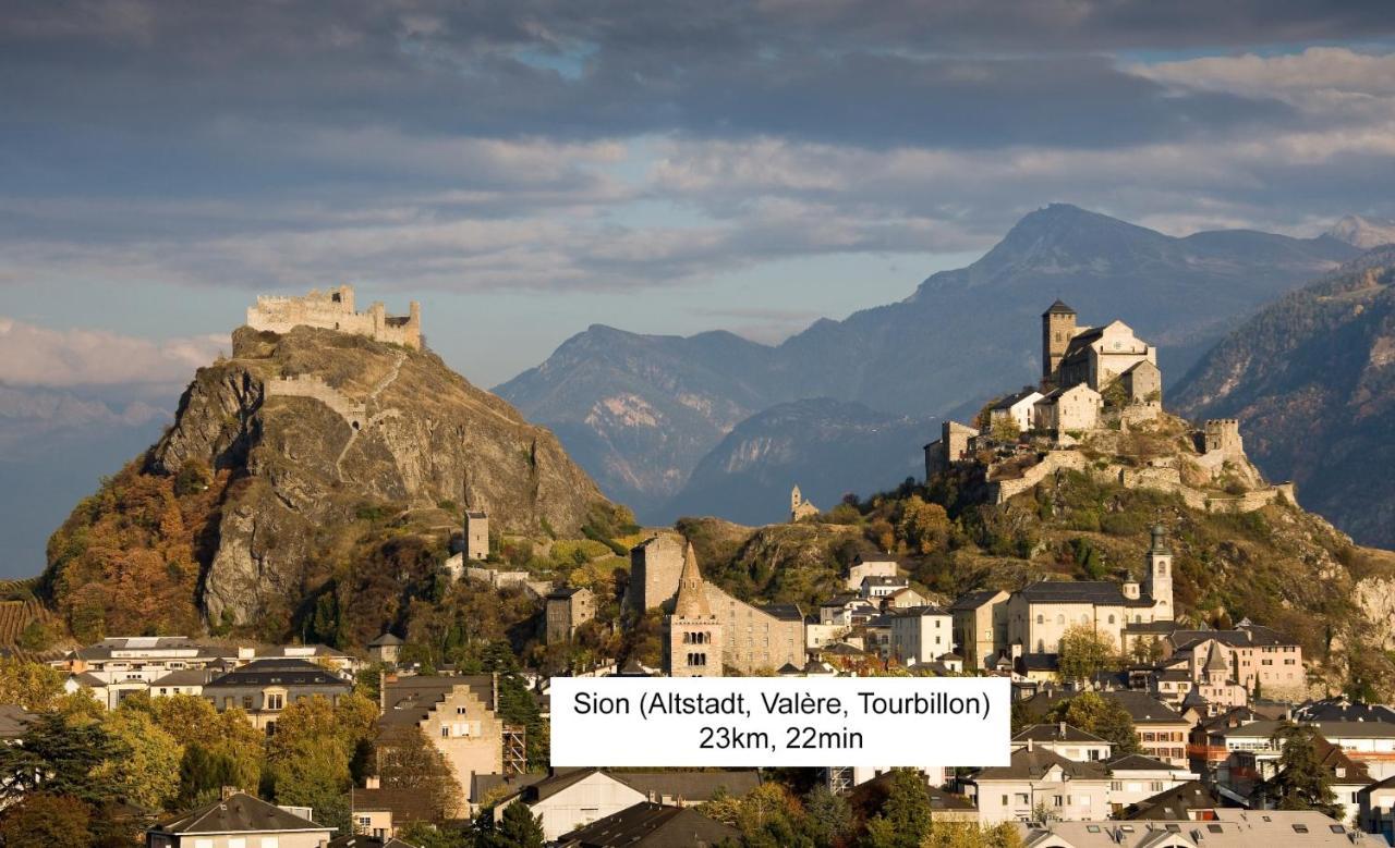 Bnb Vino Veritas Salgesch Εξωτερικό φωτογραφία